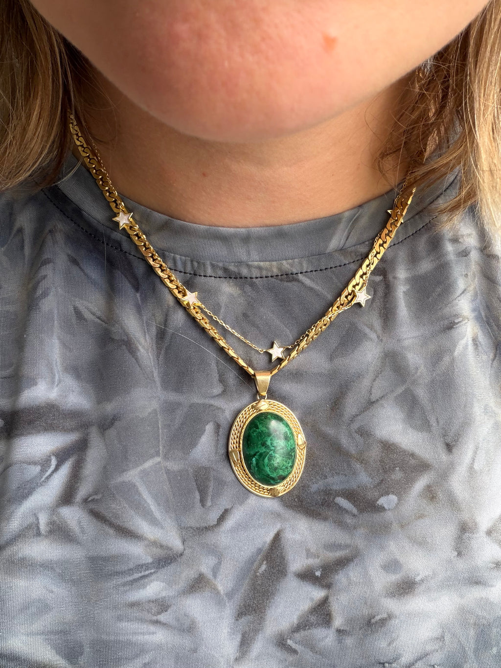 fabulous jade and gold pendant