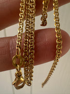 18k gold mini anchor link chain