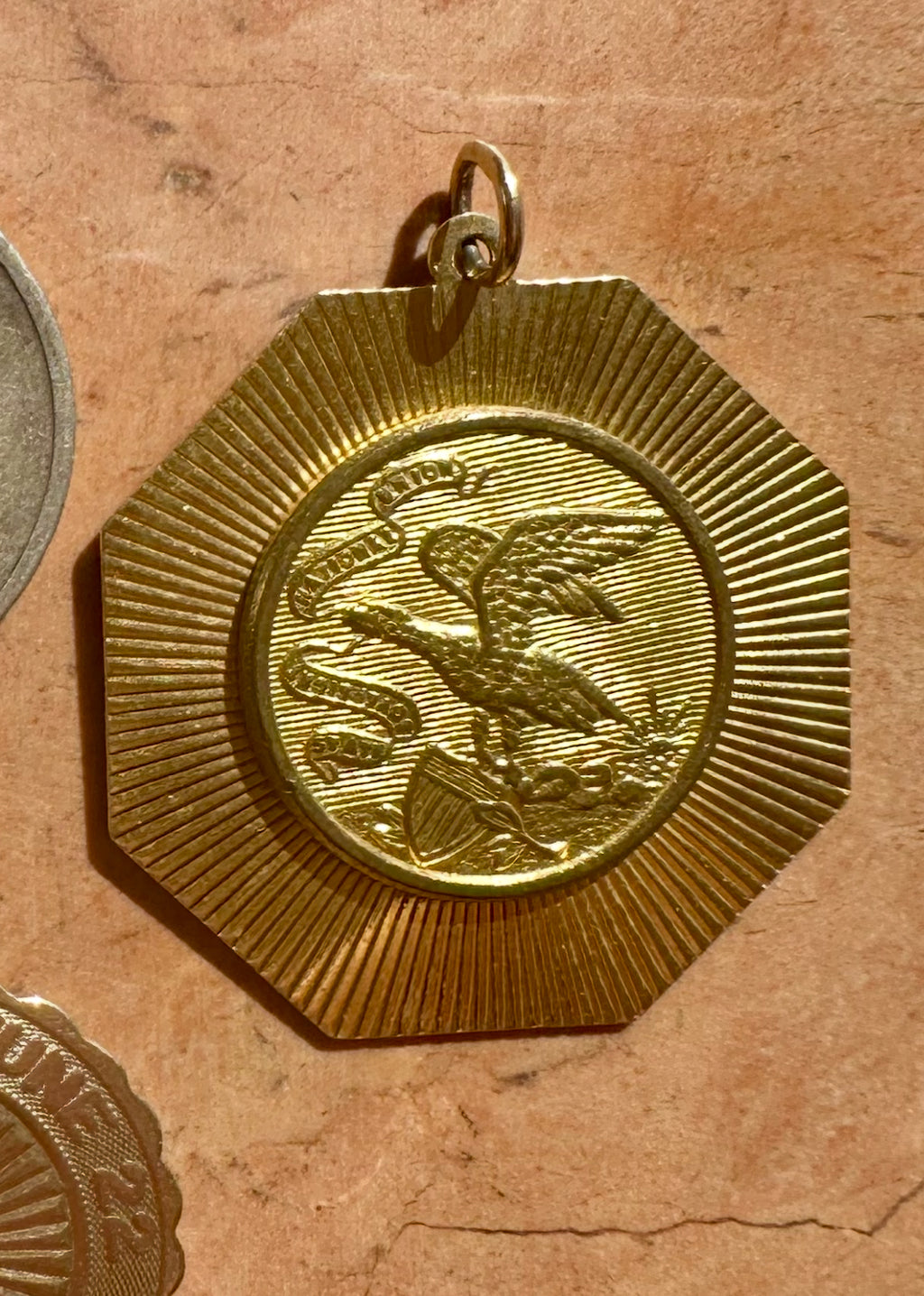 vintage medallion charms