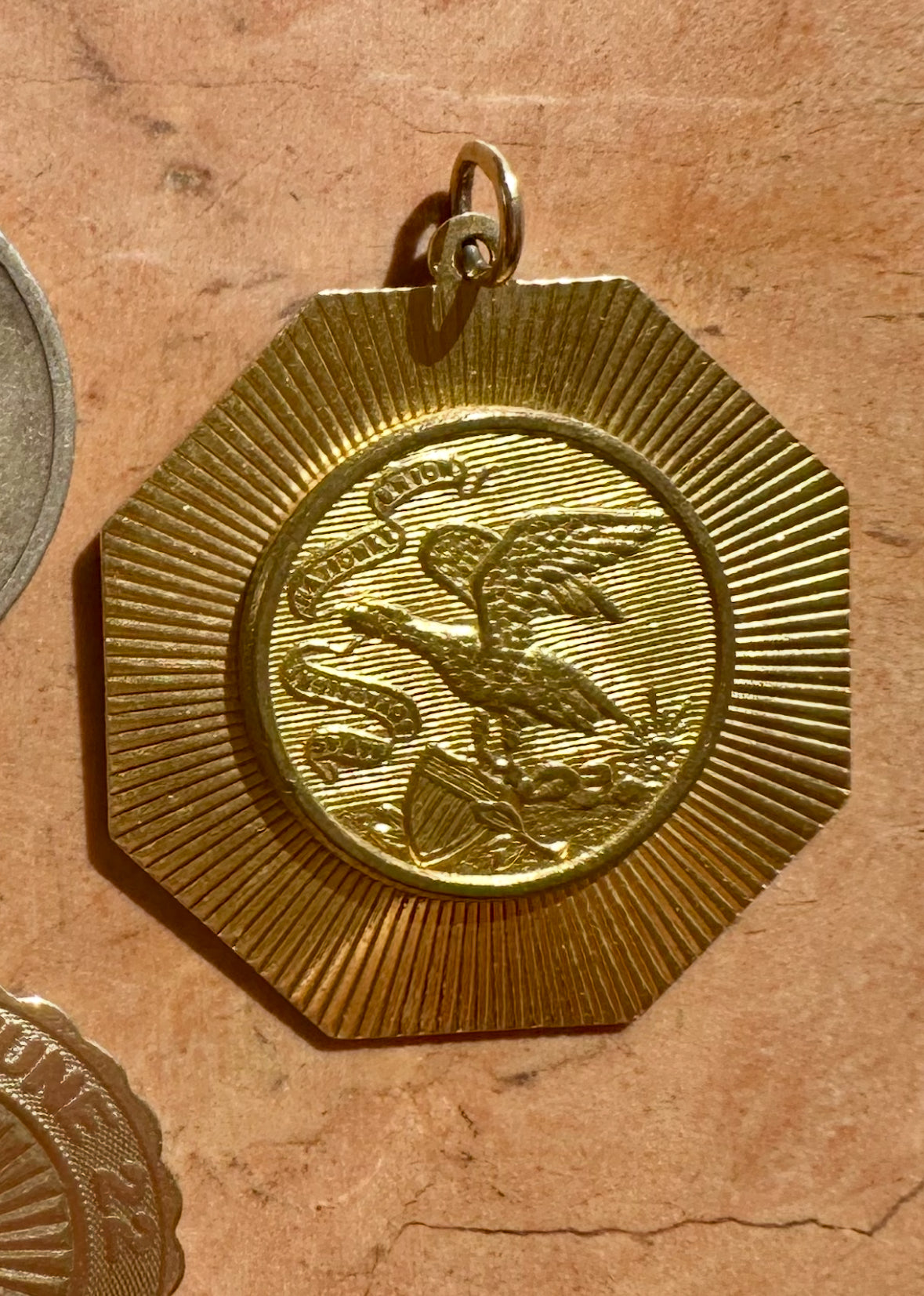 vintage medallion charms