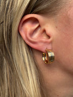 chubby ribbed hoops