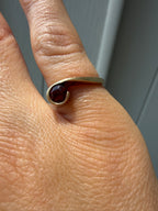 swoop garnet ring