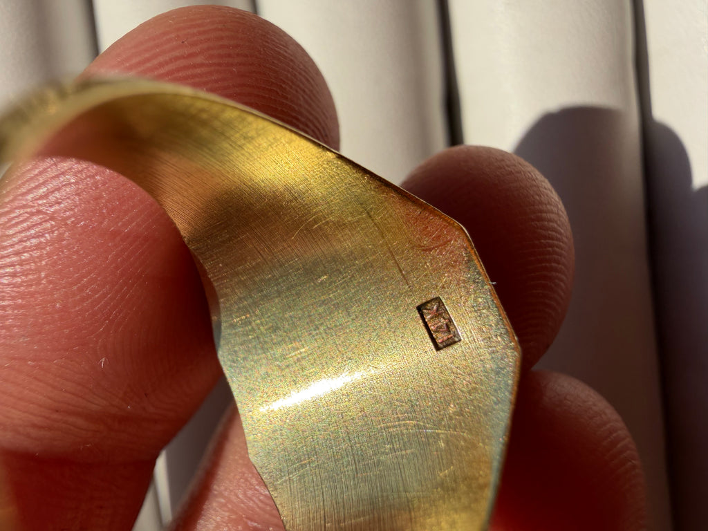 hand engraved EW signet