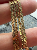 14k yellow gold 18” serpentine