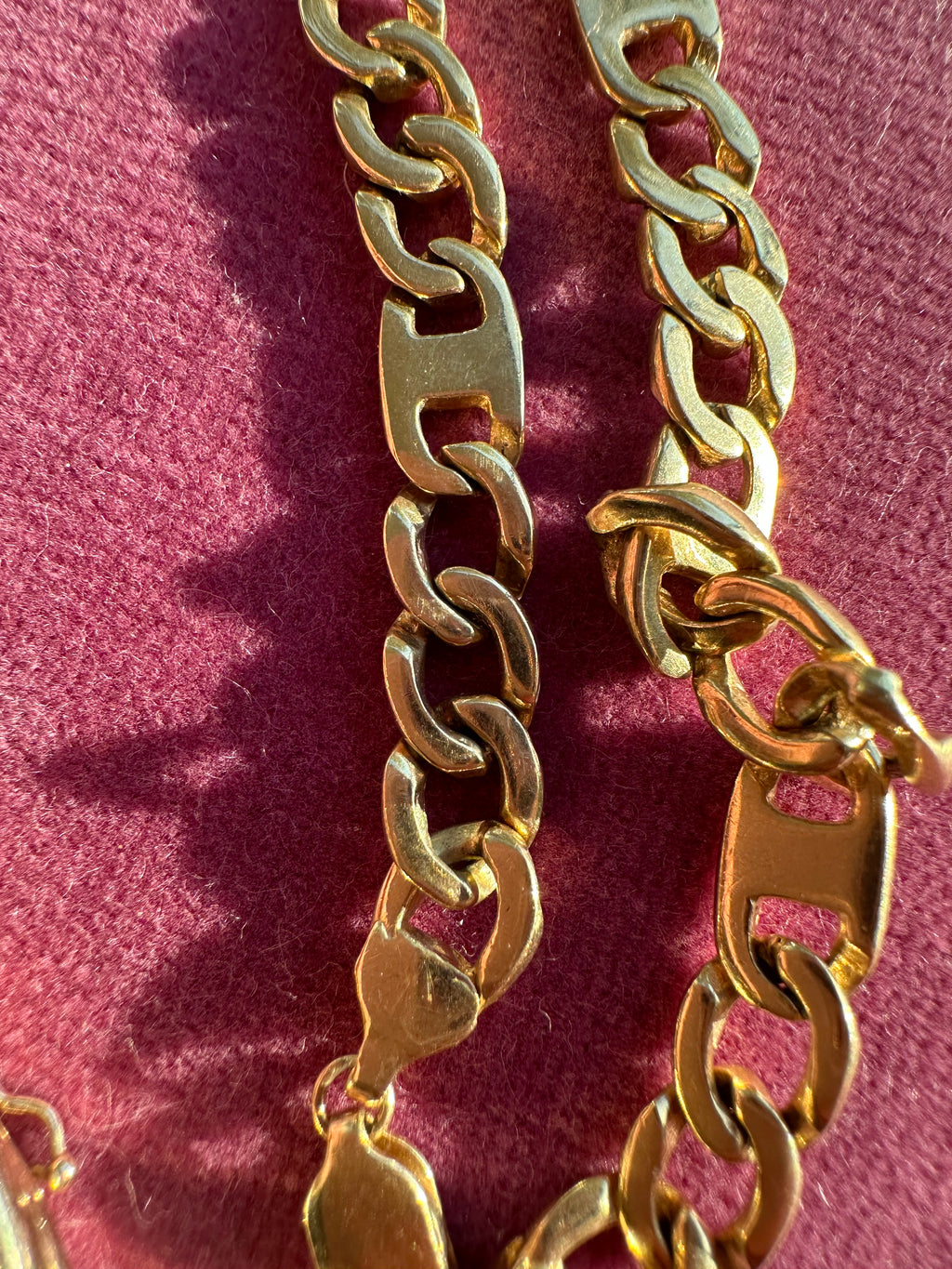 curb and anchor link bracelet