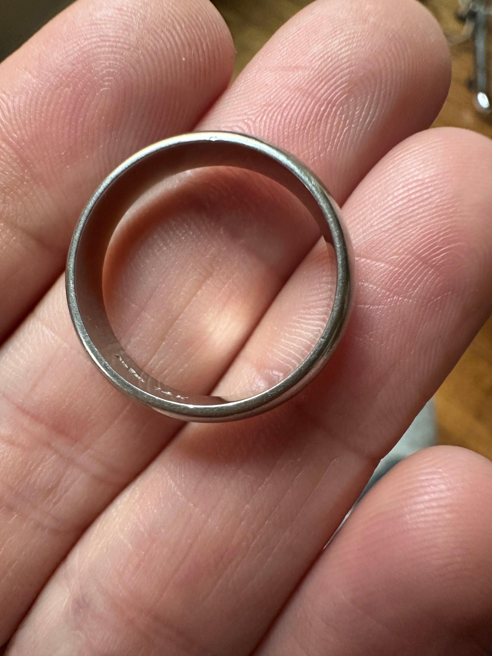 5mm white gold band