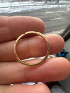 his and hers vintage orange blossom bands