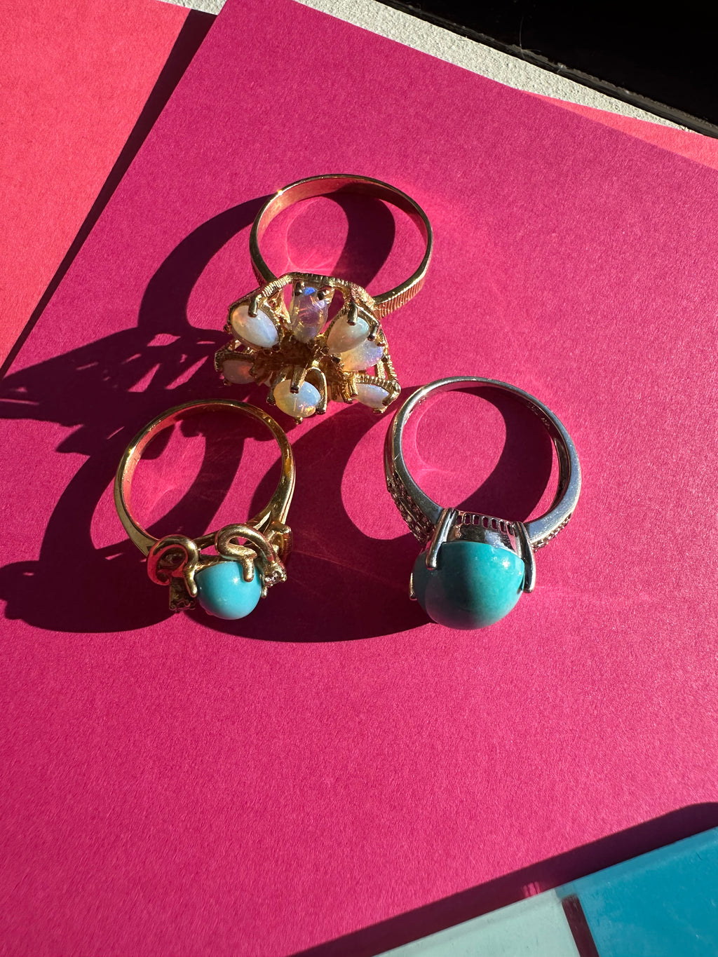 Opal burst ring
