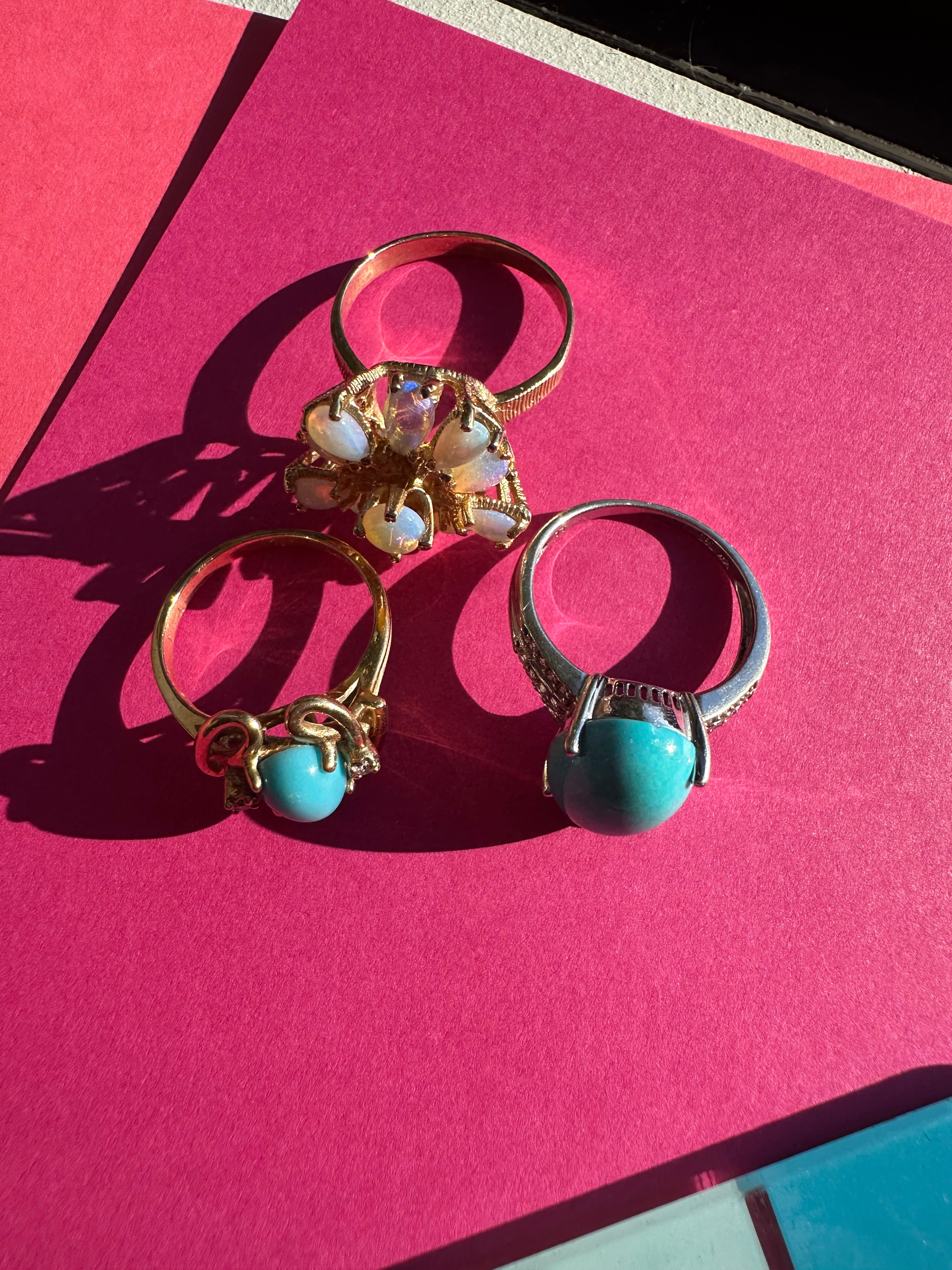 Opal burst ring