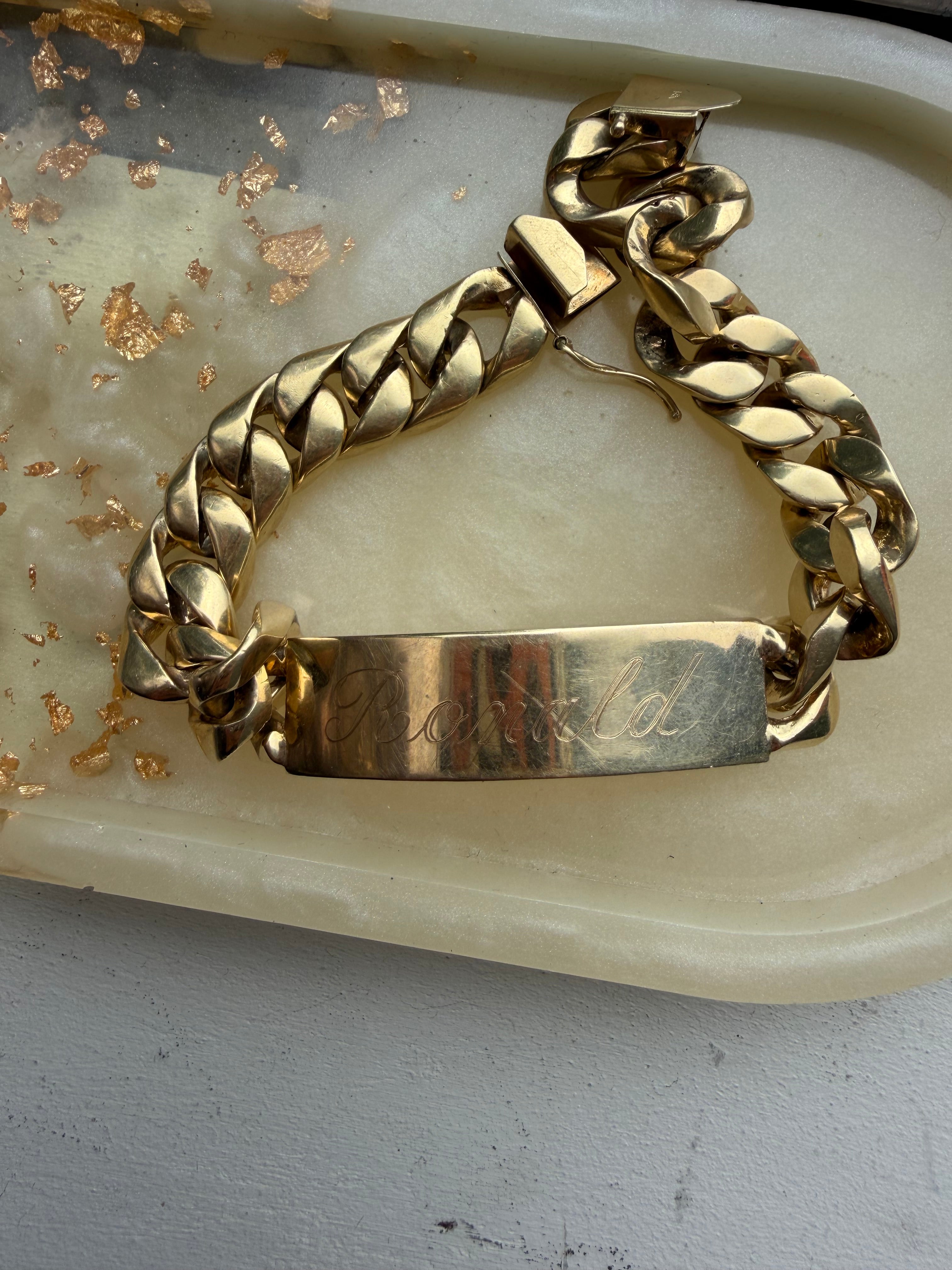 bubbly curb ID bracelet