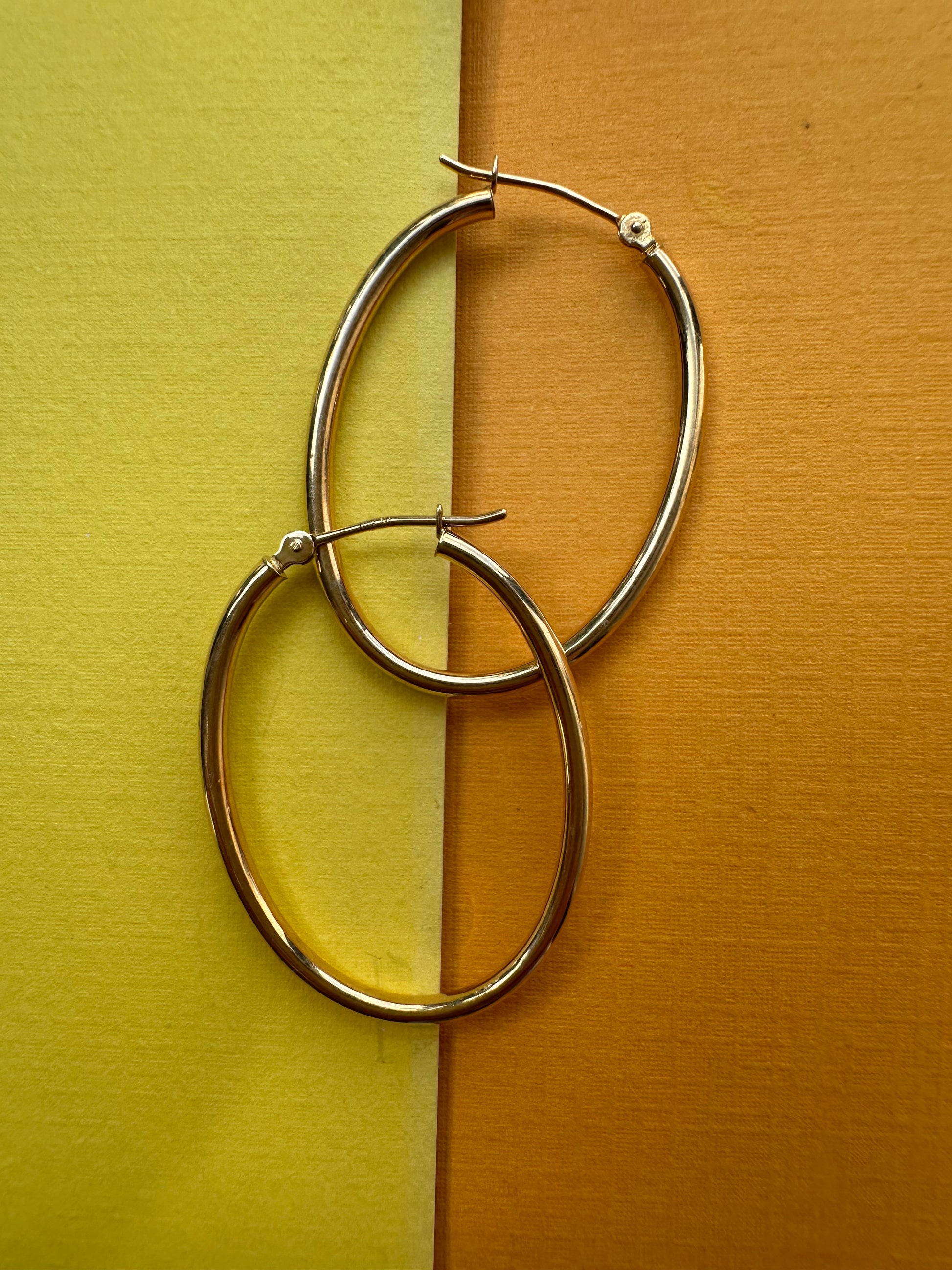 classic oval thin hoop