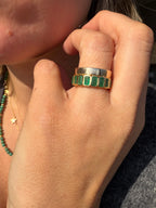 The Emerald Karat THE VERDE PURE natural emerald eternity band