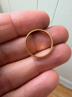 18k gold stacking band