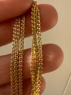 18k gold mini anchor link chain