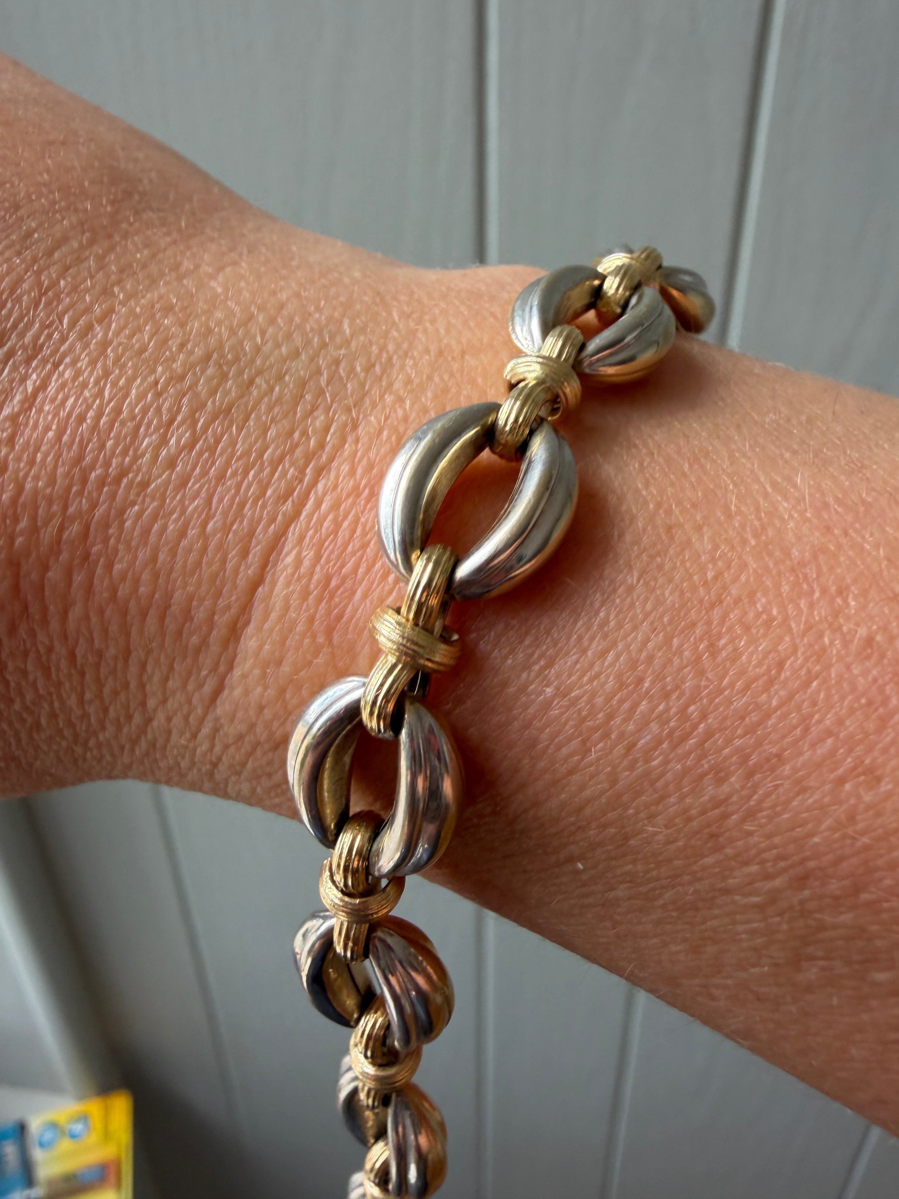 reversible yellow or two tone bracelet