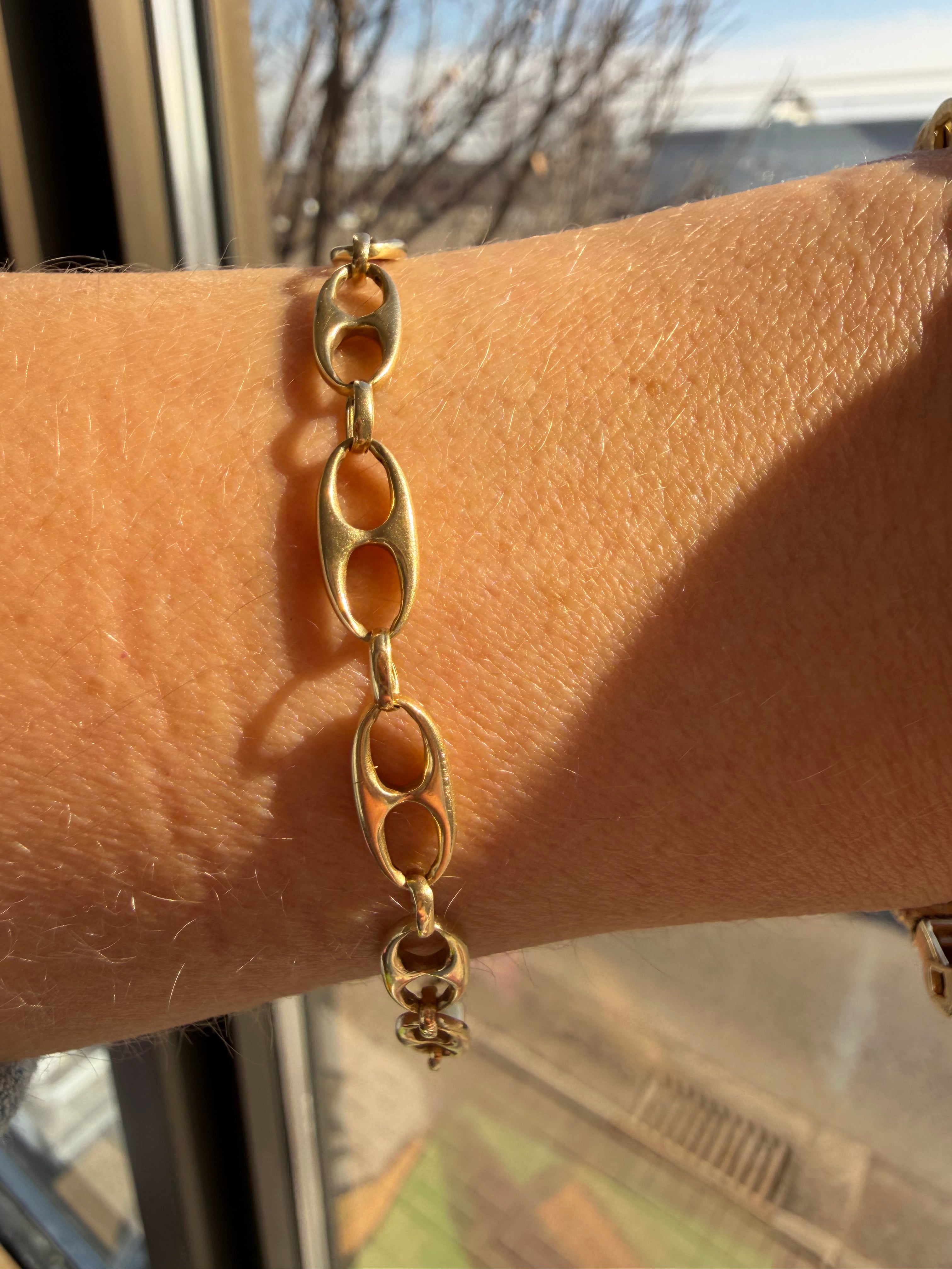 flat gucci link bracelet