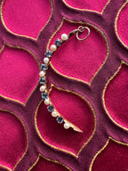 antique sapphire + pearl crescent // pin conversion