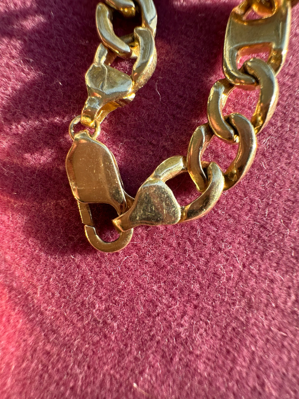curb and anchor link bracelet