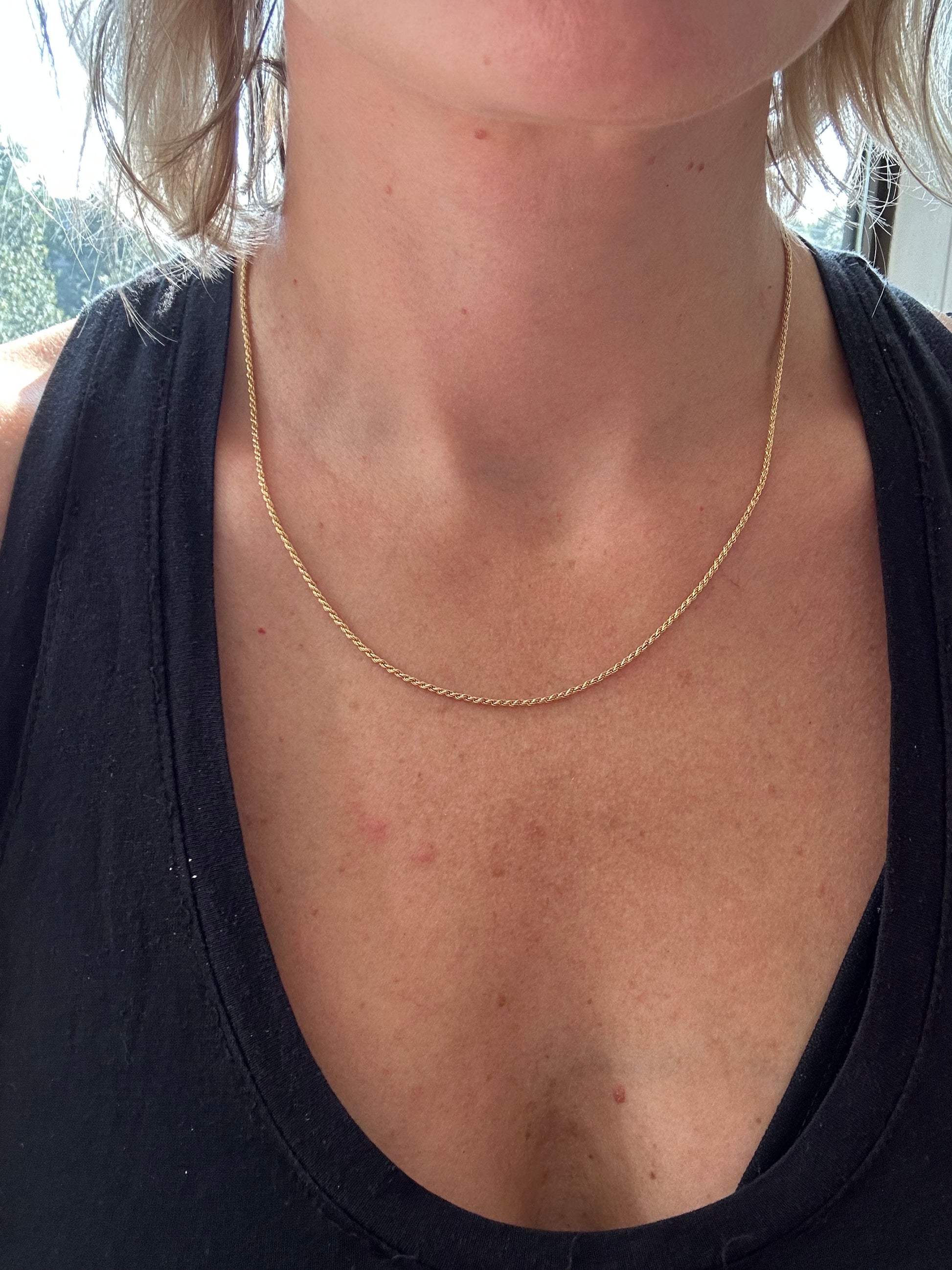 19.25" rope chain