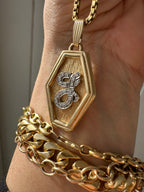 diamond J pendant