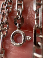 18k white gold 23.75” anchor chain