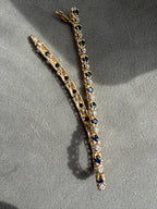 sapphire and diamond tennis bracelet