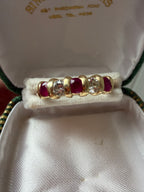 chunky ruby and diamond band
