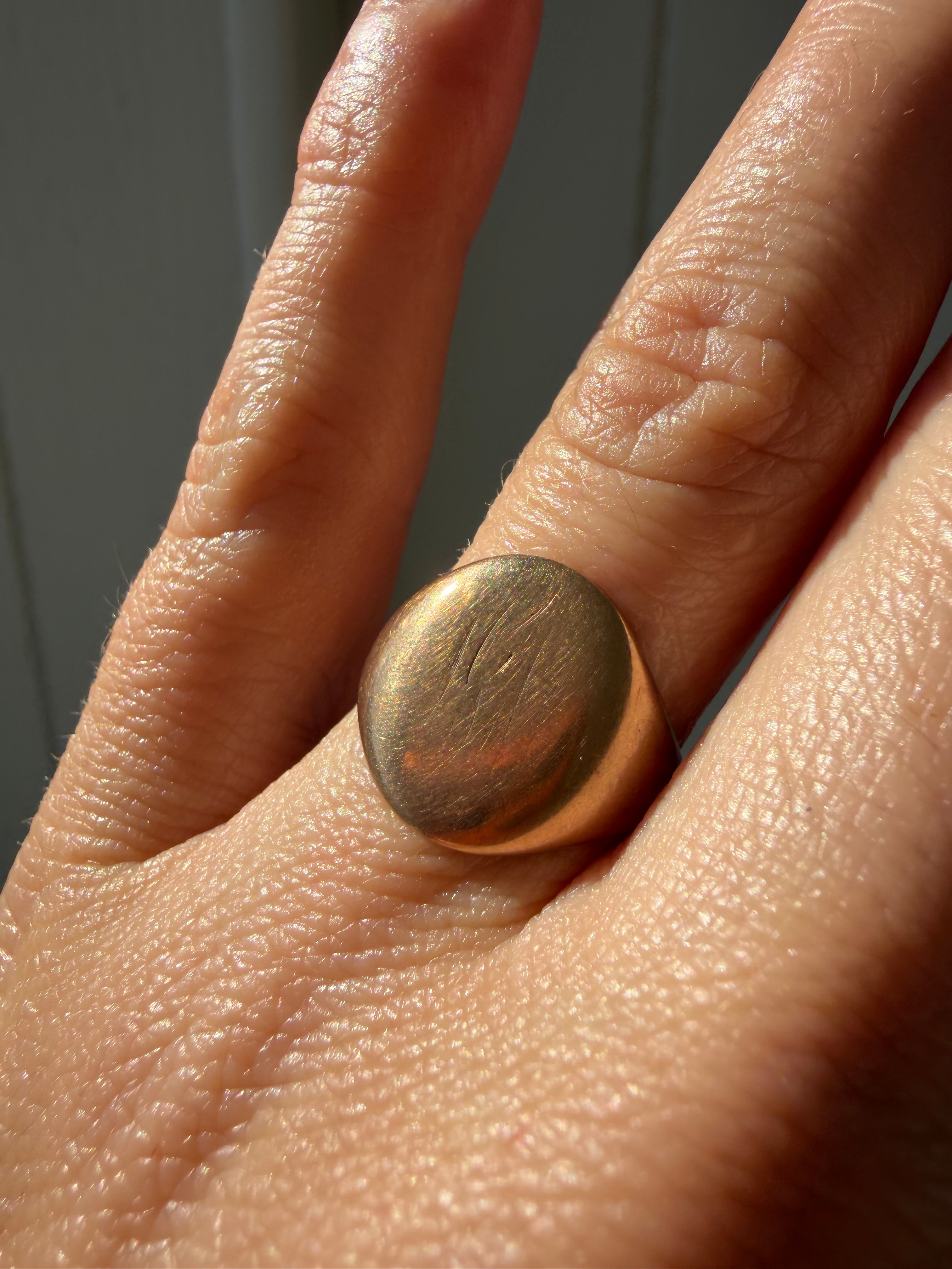 10K rosy tone signet