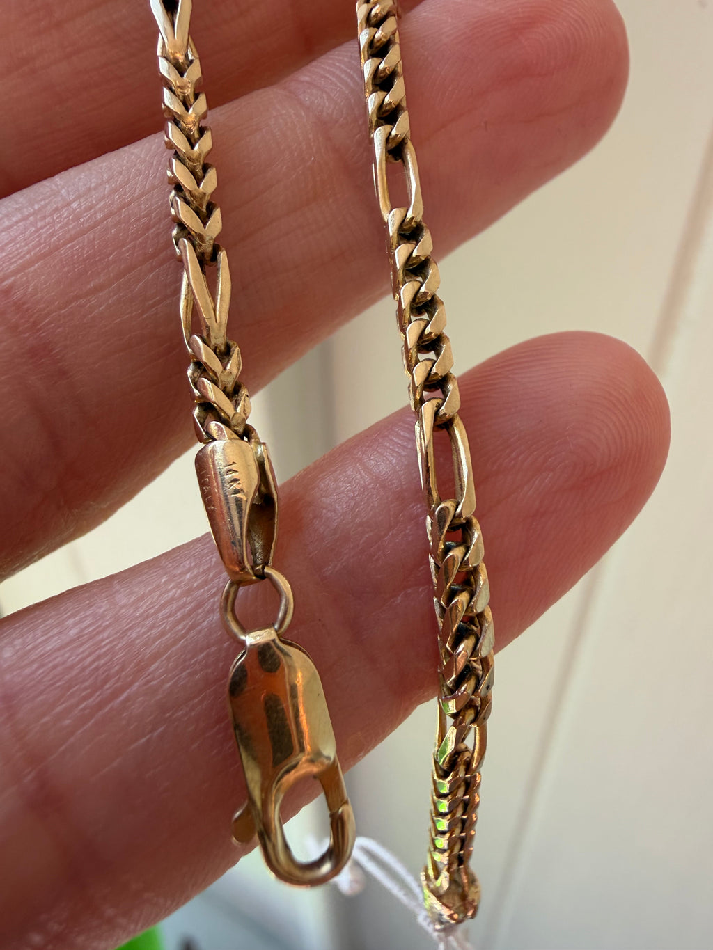 figaro franco link bracelet