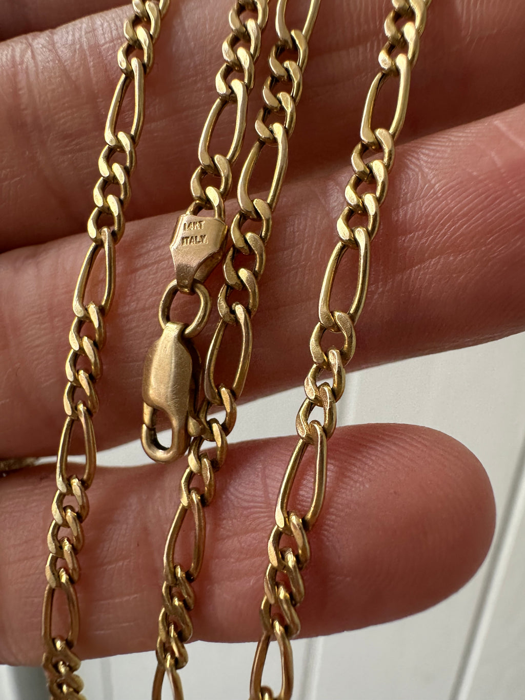 classic figaro chain  18.25" long
