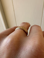 patterned eternity band