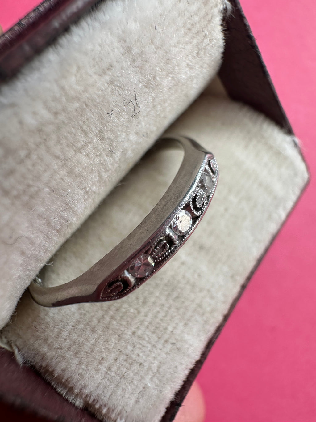 platinum and diamond stacking band
