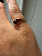swoop garnet ring