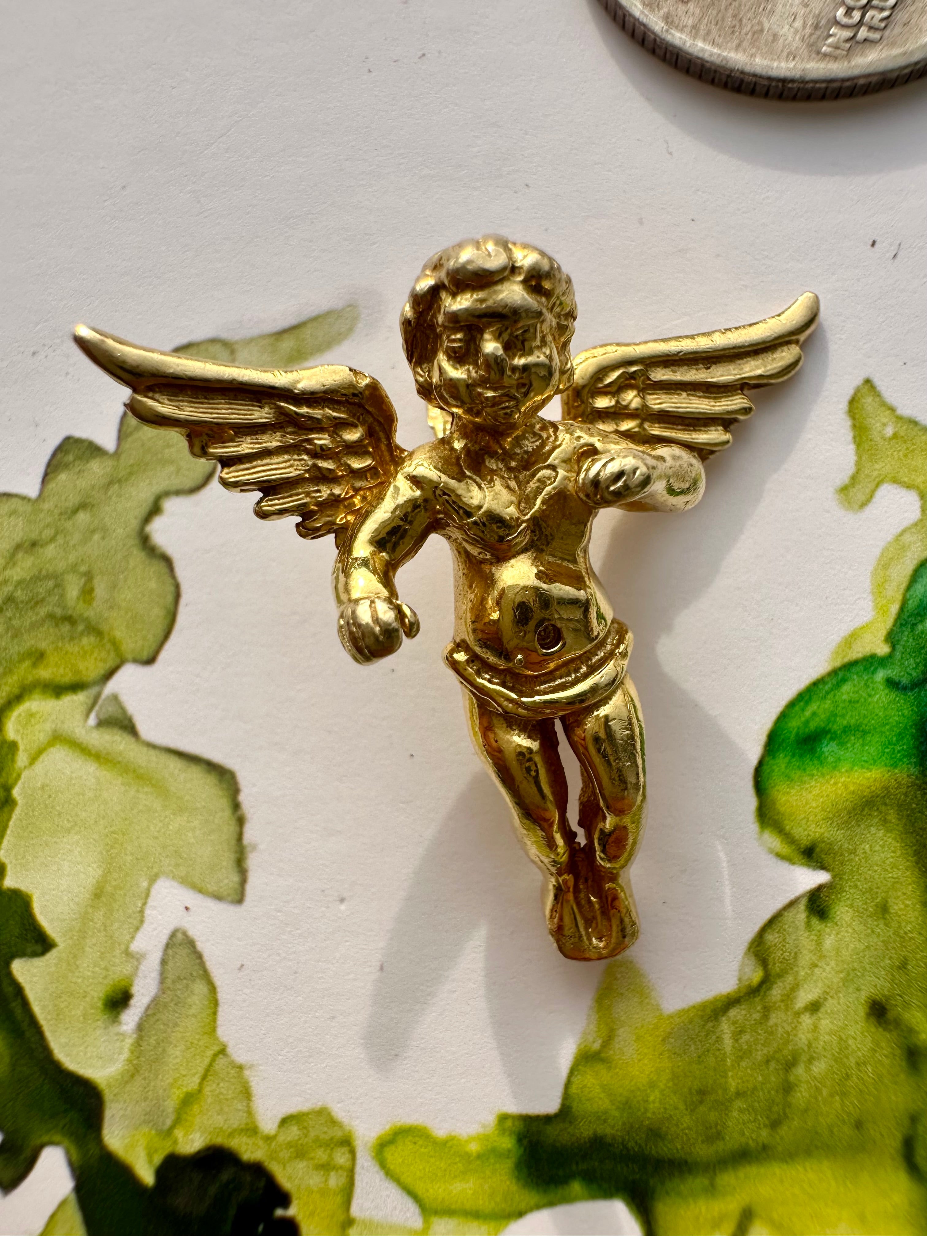 solid large cupid angel