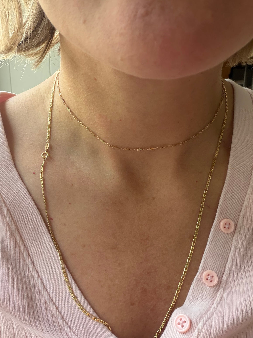 15" fancy link chain