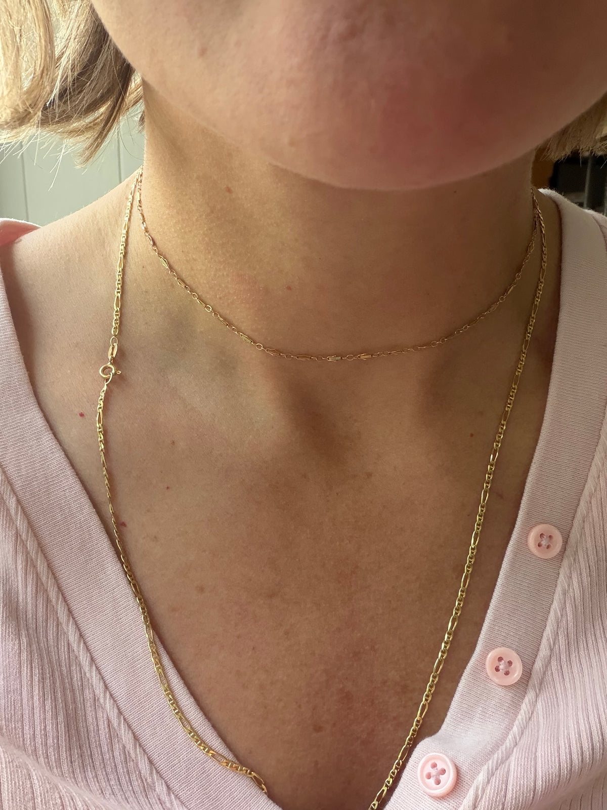 15" fancy link chain