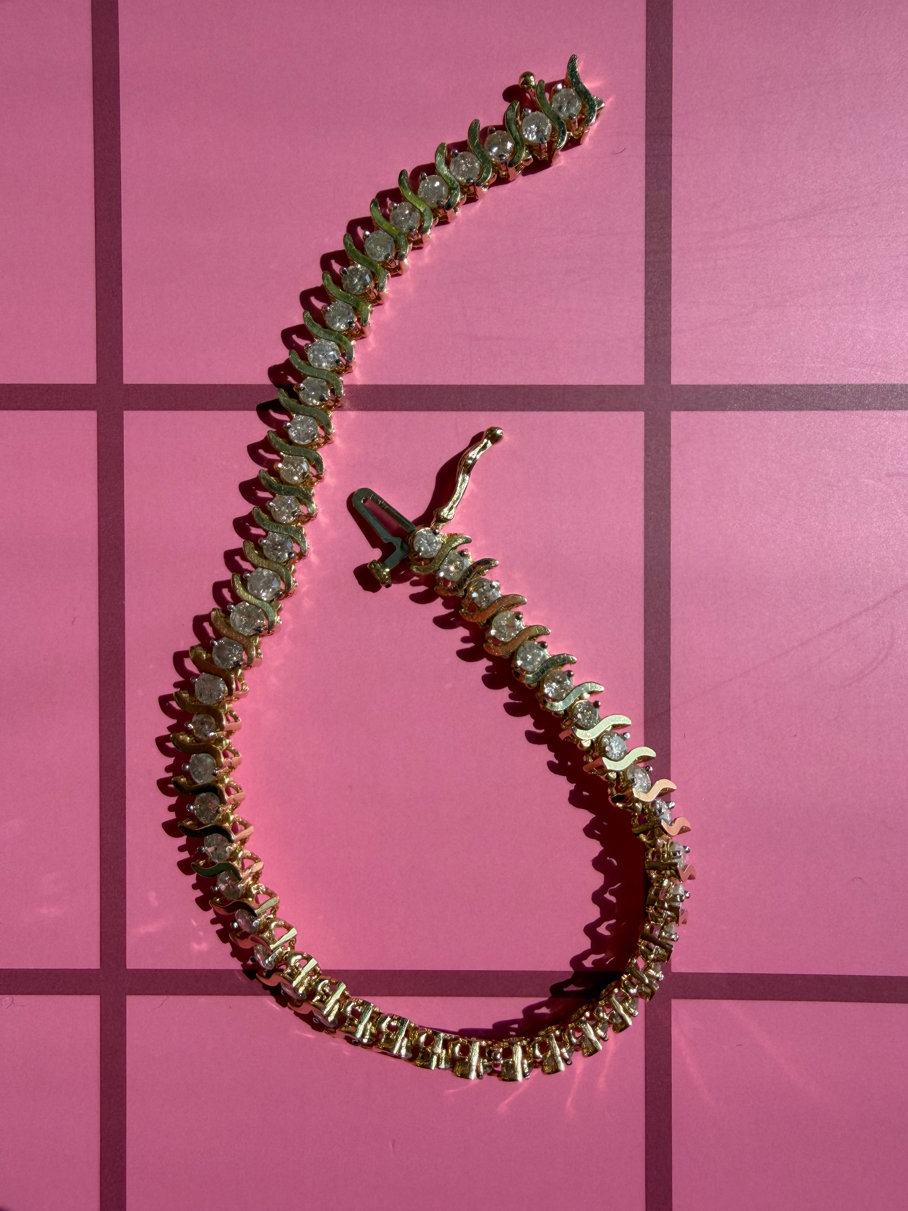S link tennis bracelet