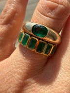The Emerald Karat THE VERDE PURE natural emerald eternity band