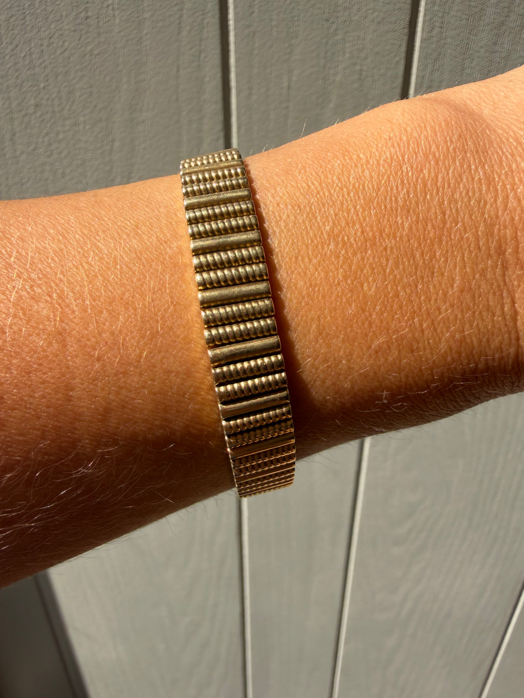 solid barrel link bracelet