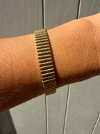 solid barrel link bracelet