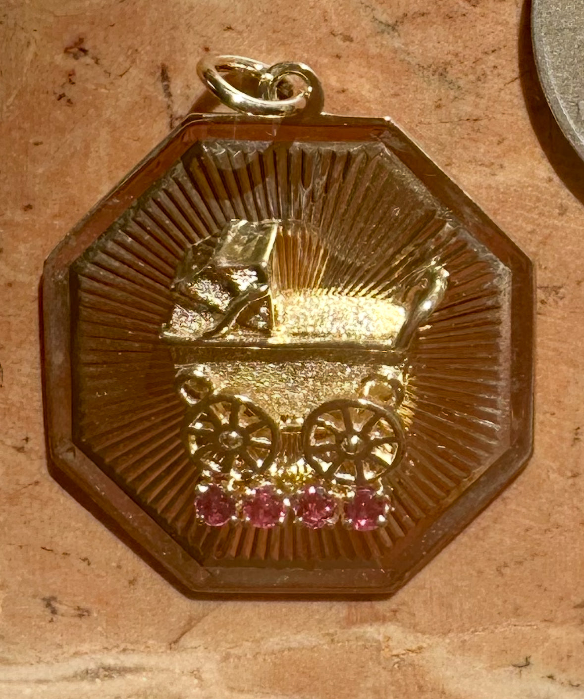 vintage medallion charms