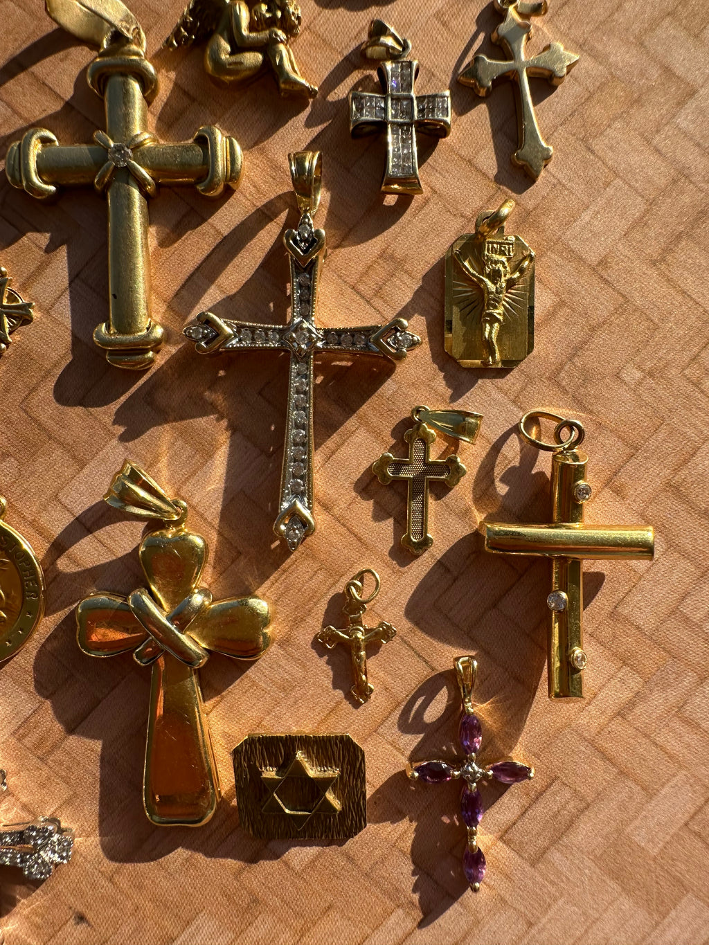 religious charms and pendants