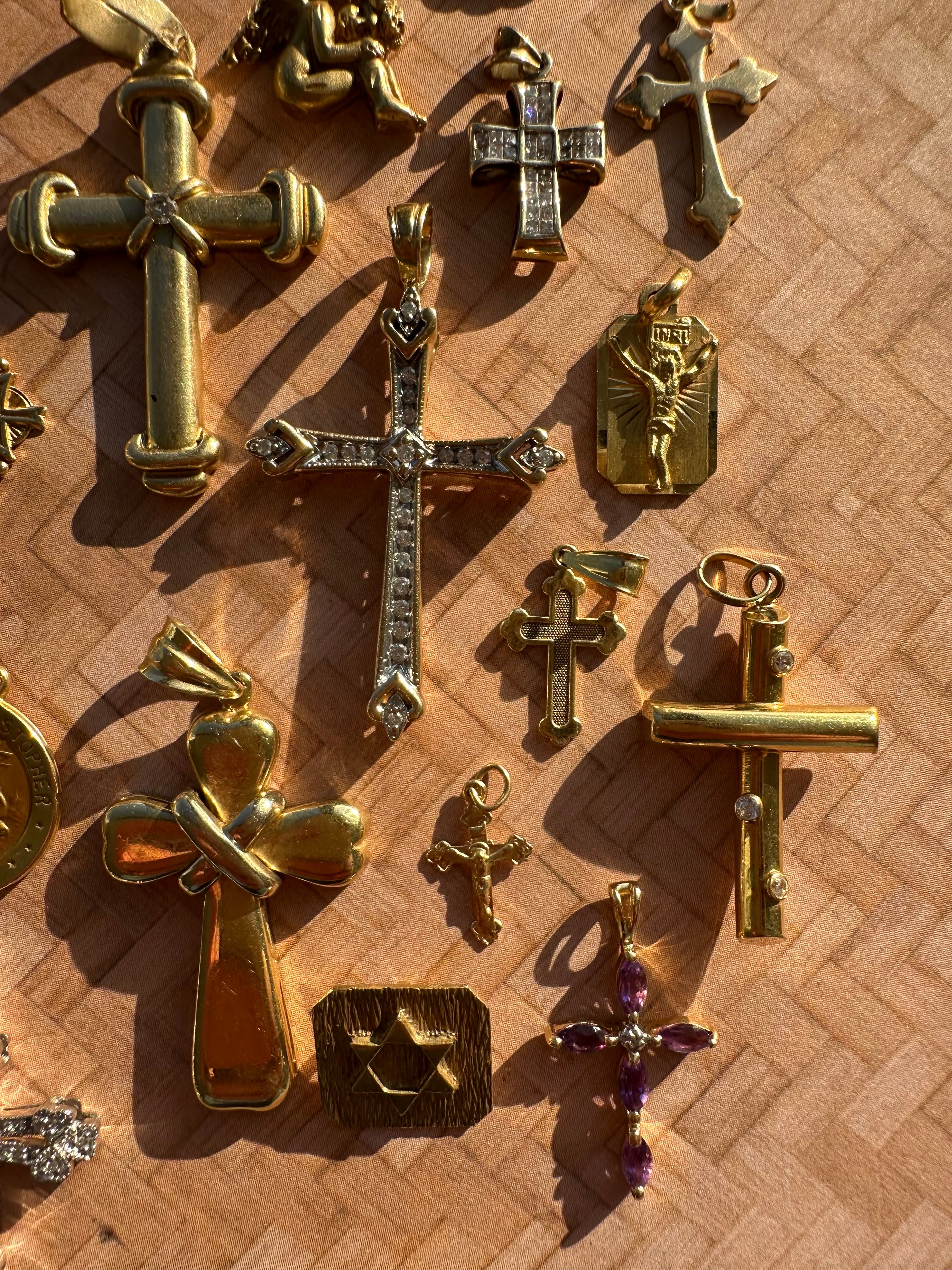 religious charms and pendants