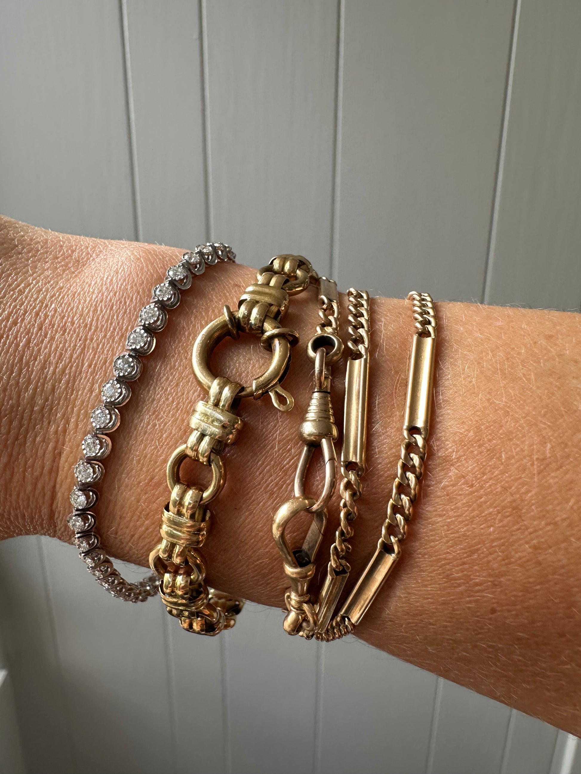 illusion set diamond tennis bracelet