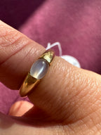 18k gold moonstone ring