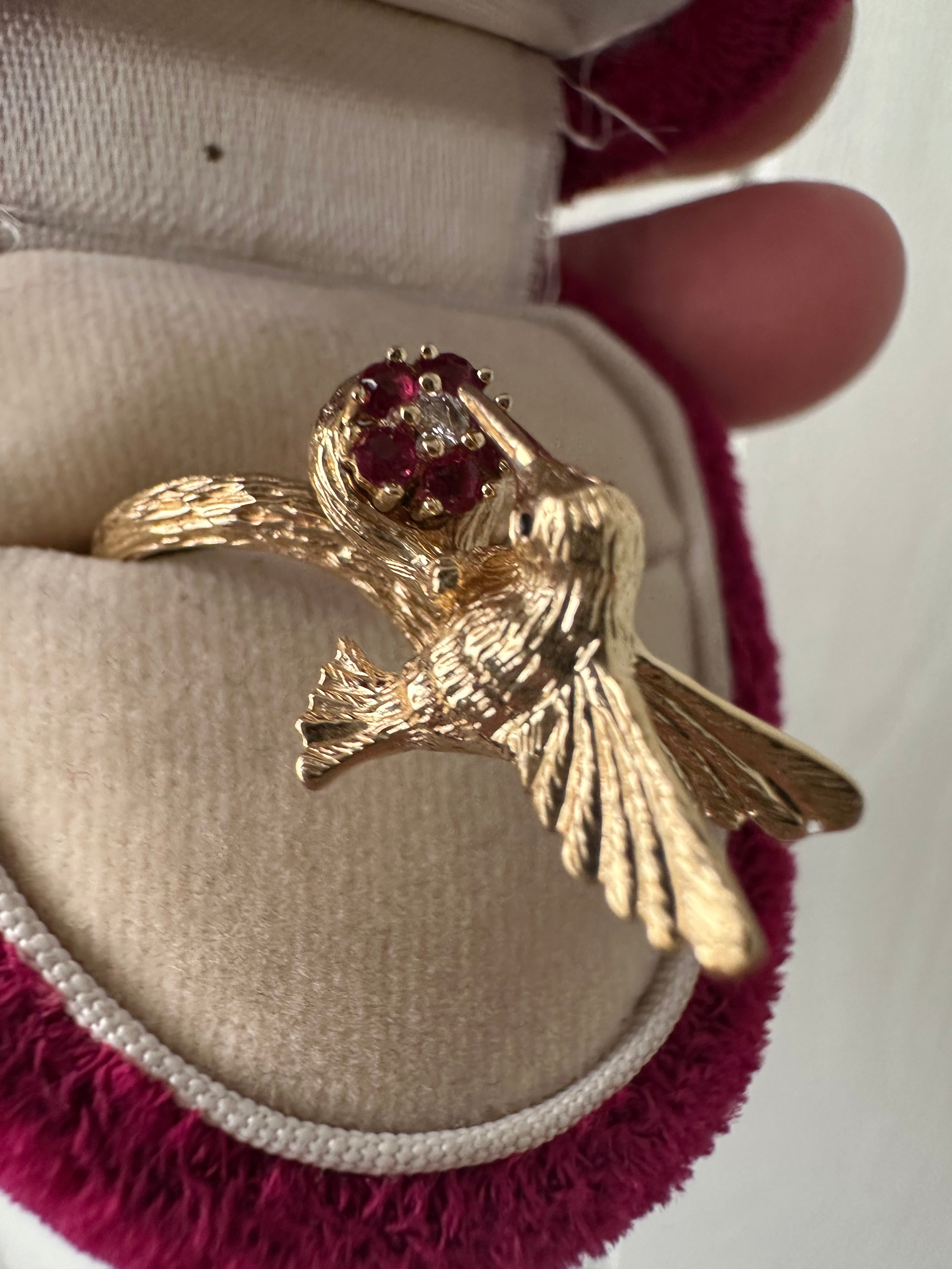 Norman Tuefel Hummingbird motion ring