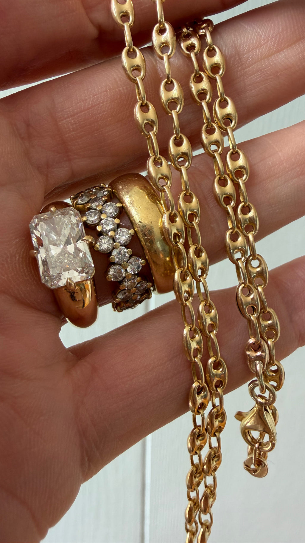 19.75" g*cci link puffy mariner chain