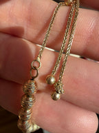 faceted beads adjustable bracelet