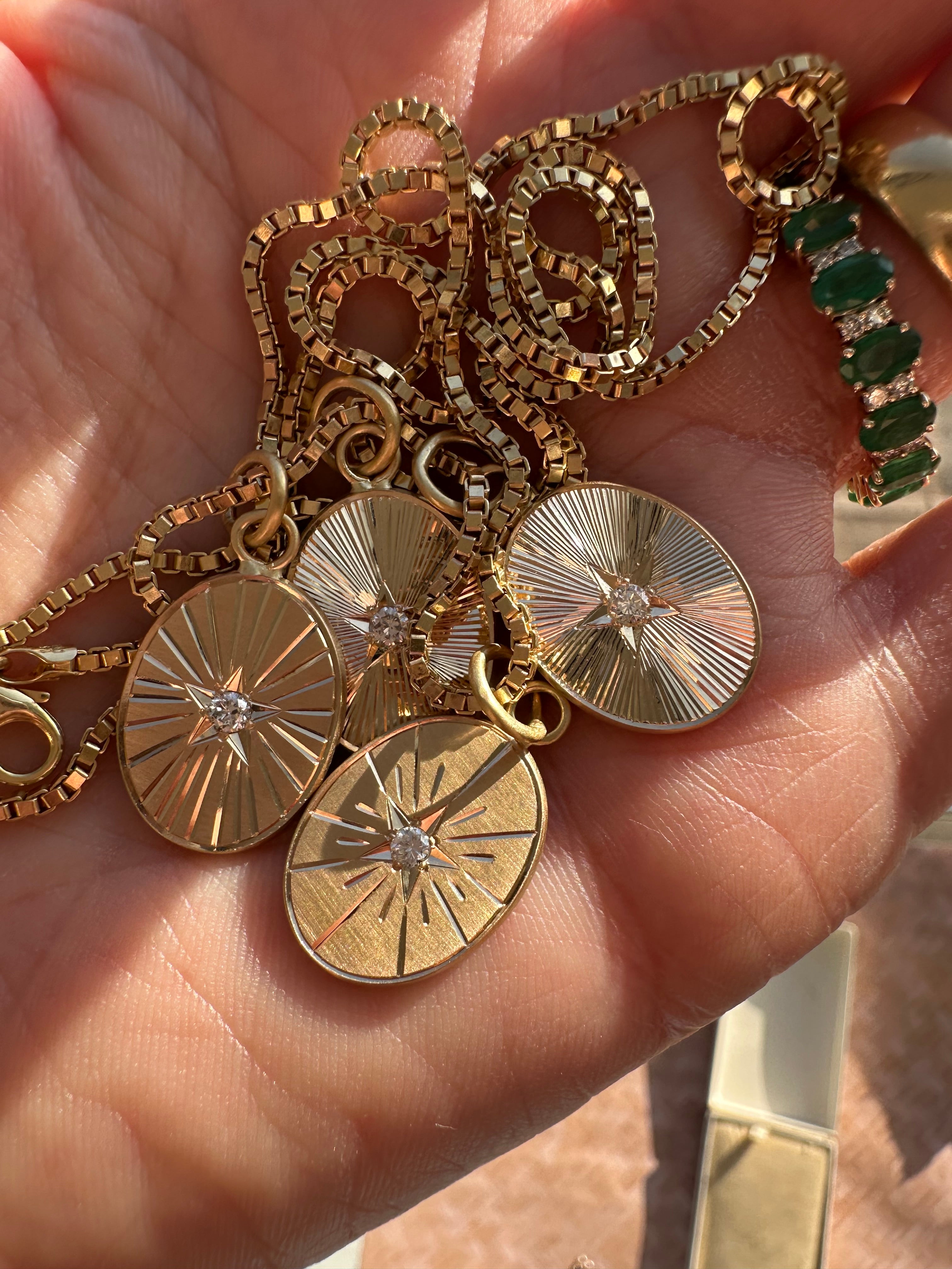 one-of-a-kind starburst pendants