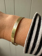 omega style squared edge bracelet